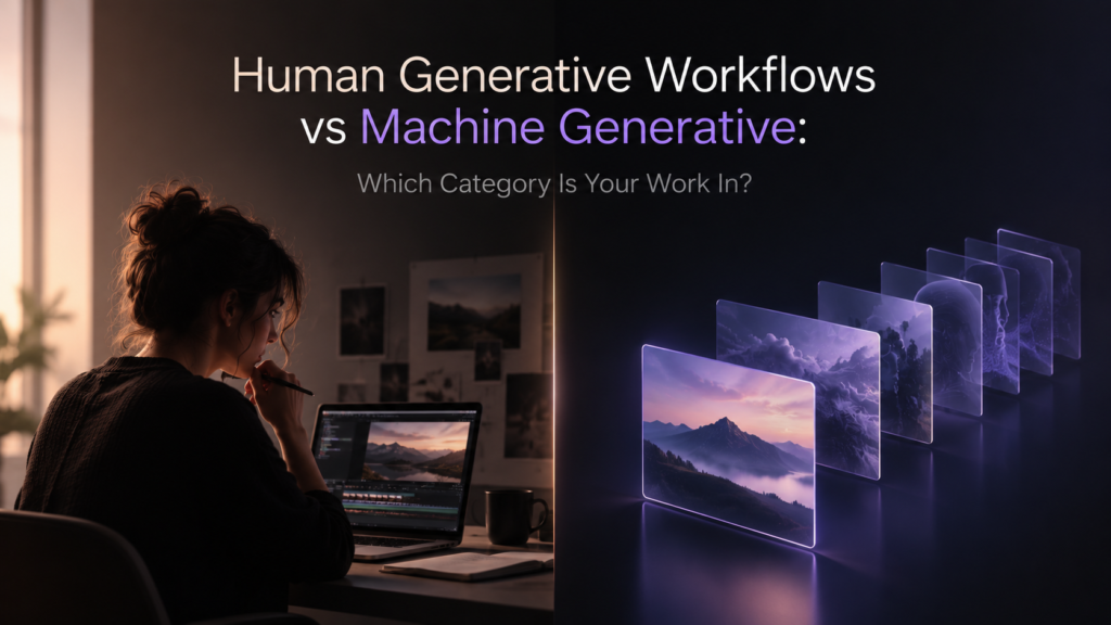 Human Generative Workflows vs Machine Generative
